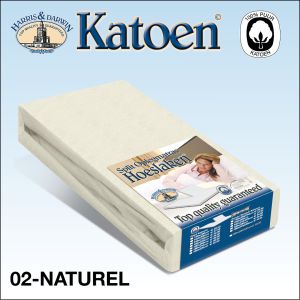 Split Topper Katoen Hoeslaken Ecru