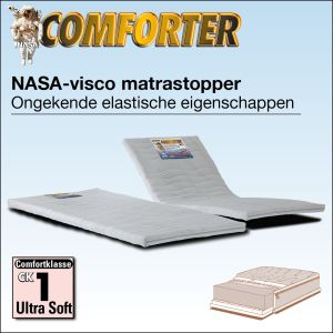 Nasa comforter matrastopper met drukverlagende werking.