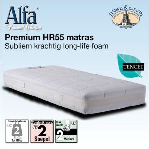 ALFA Micro-Pocketveren Matras de Luxe  met krachtige koudschuim afdekdeklaag 24cm hoog