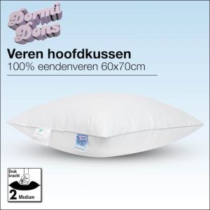Stevig eenden veren hoofdkussen , soepel en krachtig en kneedbaar Dormidons kussen.