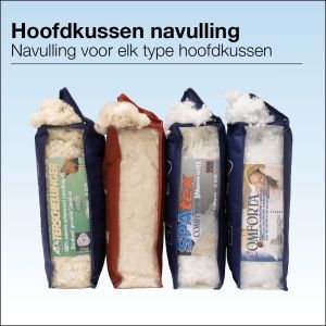 Navulverpakking voor hoofdkussens