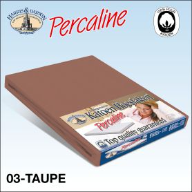 Topper Hoeslaken Katoen Taupe