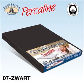 Topper Hoeslaken Katoen Zwart