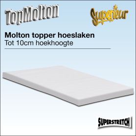 Topper molton hoeslaken, Molton top matras hoeslaken voor alle maten!