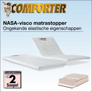Nasa comforter matrastopper met drukverlagende werking.
