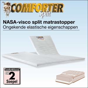 Nasa comforter split topper matras met drukverlagende eigenschappen van traagschuim.