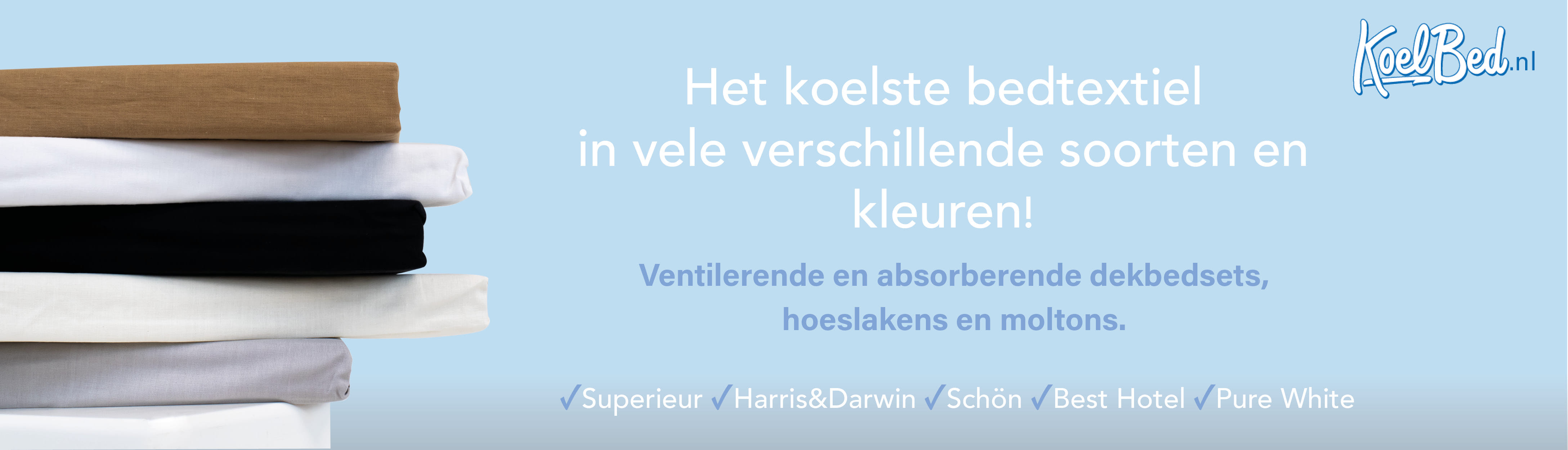 Koel zomer hoeslakens en dekbedovertrekken 