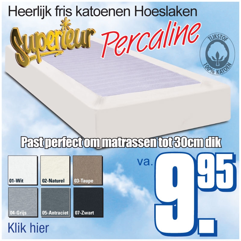Koele Katoenen Hoeslakens Koele Katoenen Hoeslakens