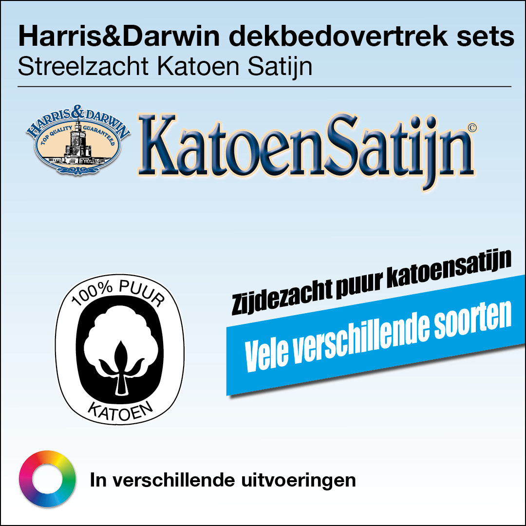 Koele Katoen-Satijn Dekbedsets Koele Katoen-Satijn Dekbedsets