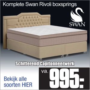 Komplete Stevige Leatherlook Boxspring Swan Rivoli©