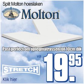 Split Topper Molton Hoeslaken